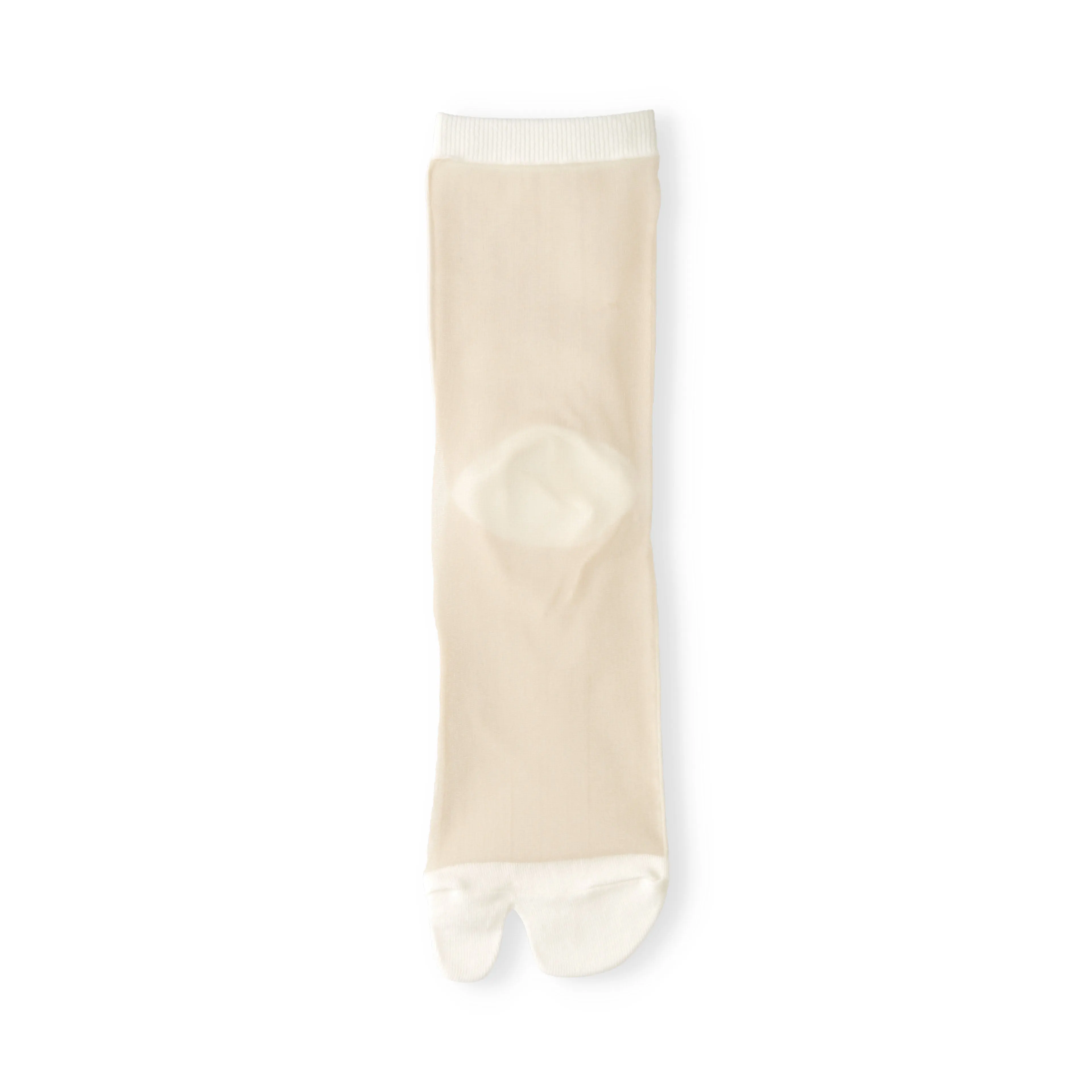 021131881 Sheer Bicolor Tabi Low Crew Socks S