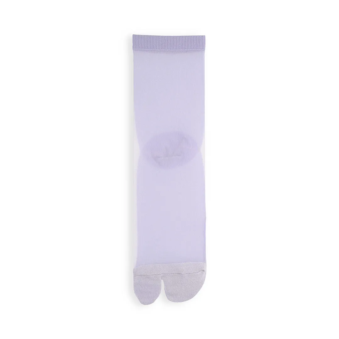 021131881 Sheer Bicolor Tabi Low Crew Socks S