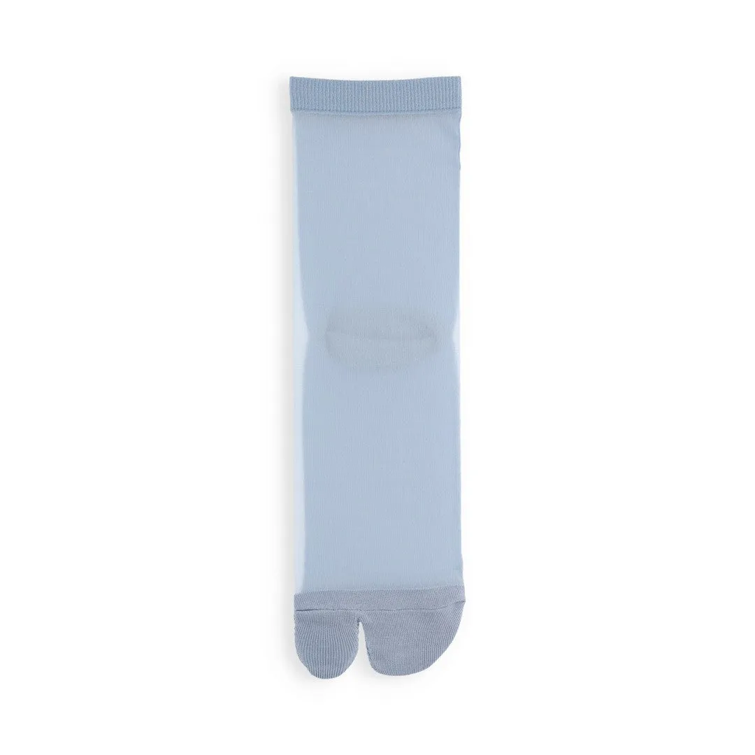 021131881 Sheer Bicolor Tabi Low Crew Socks S