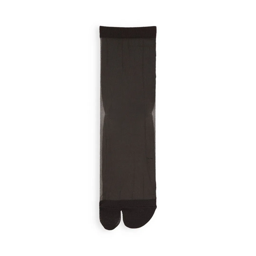 021131881 Sheer Bicolor Tabi Low Crew Socks S