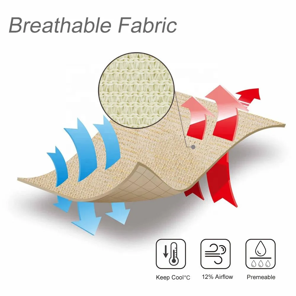 10'x'10' Rectangle Patio Sun Shade Sail（Sand Color）