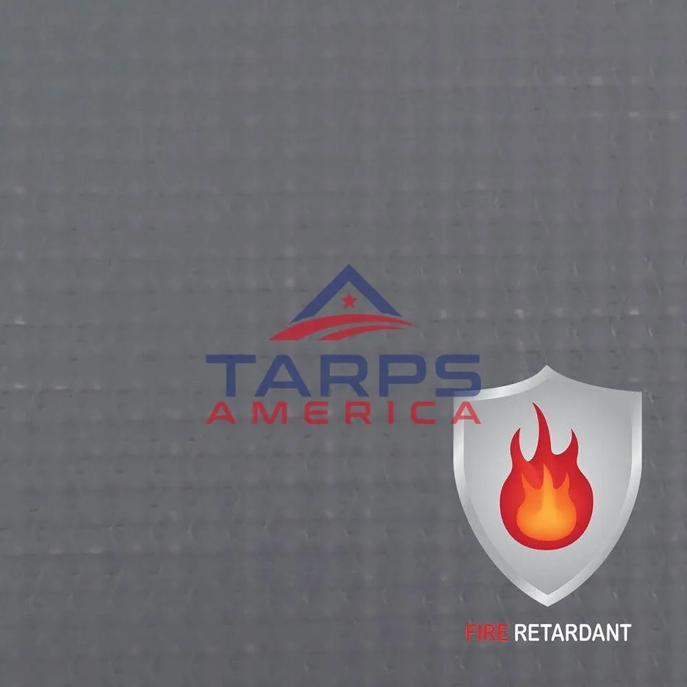 18 oz Fire Retardant Heavy Duty Gray Vinyl Coated Polyester Roll by AtlasShield®