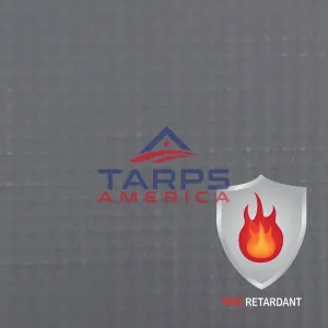 18 oz Fire Retardant Heavy Duty Gray Vinyl Coated Polyester Roll by AtlasShield®