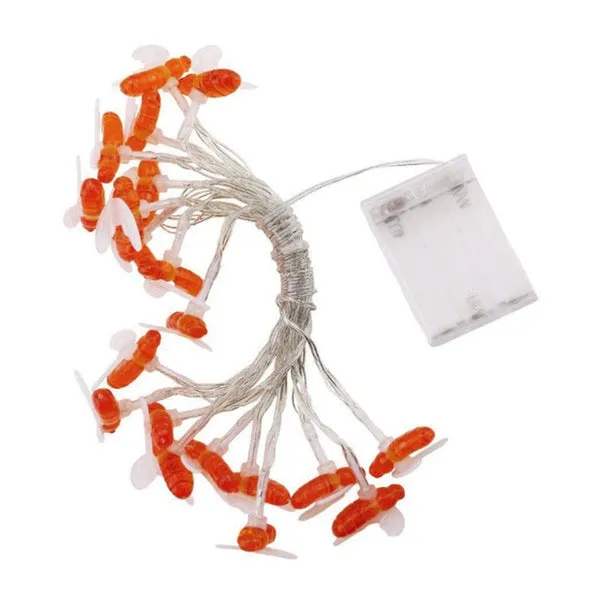 20 LED Solar Honey Bee Fairy String Lights Outdoor Garden Wedding Party DIY