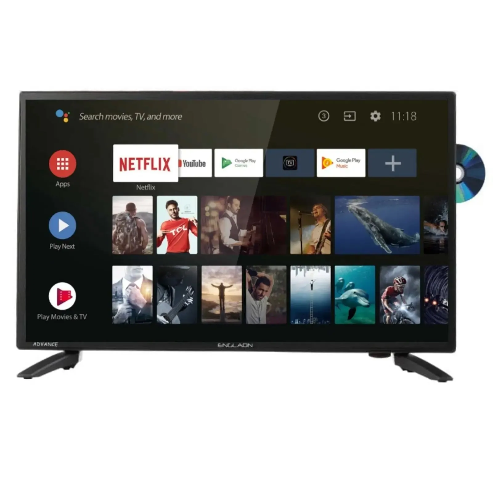 27inch 12volt HD Smart TV with Dvd Bluetooth Chromecast