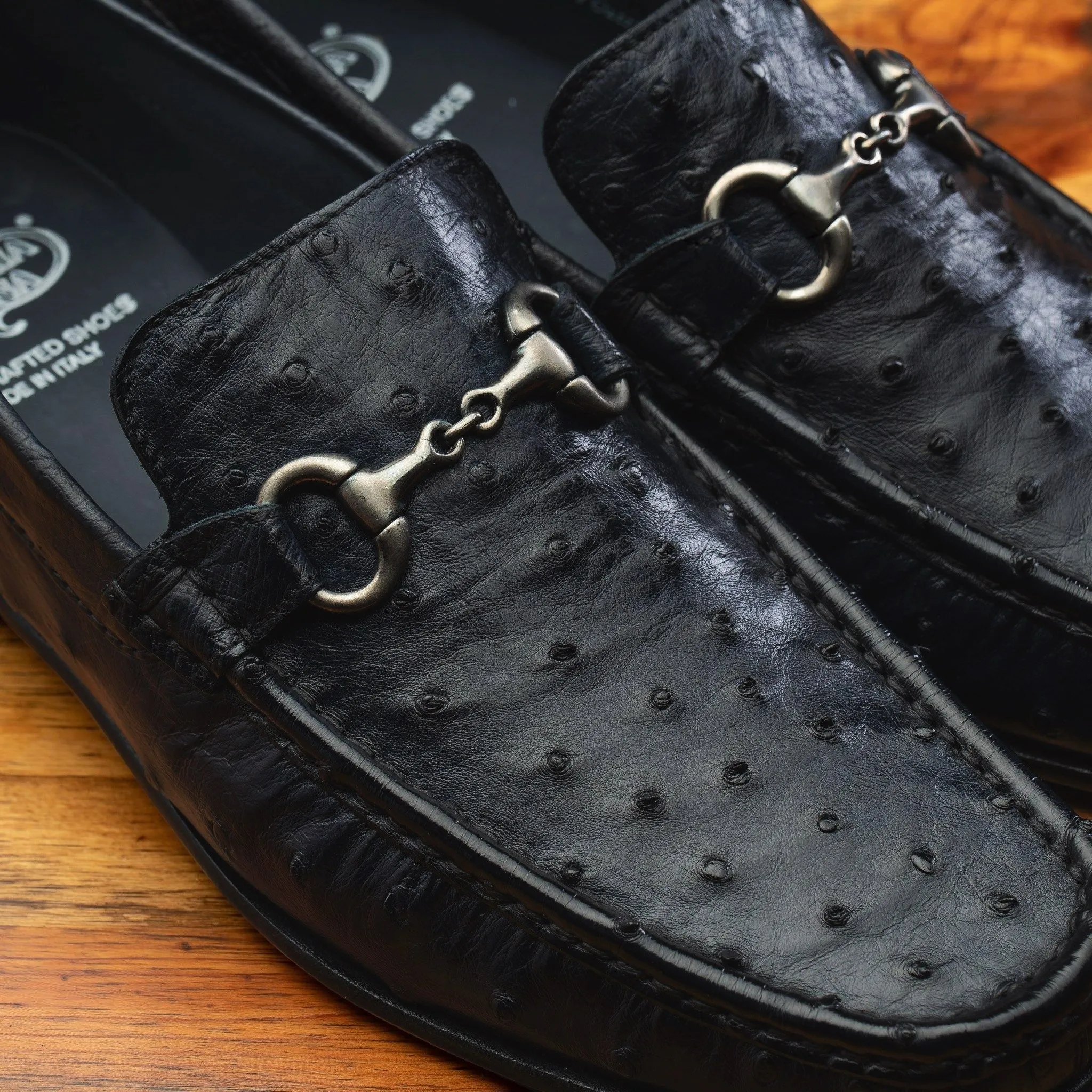3238-M Calzoleria Toscana Men's Ostrich Dress Loafer