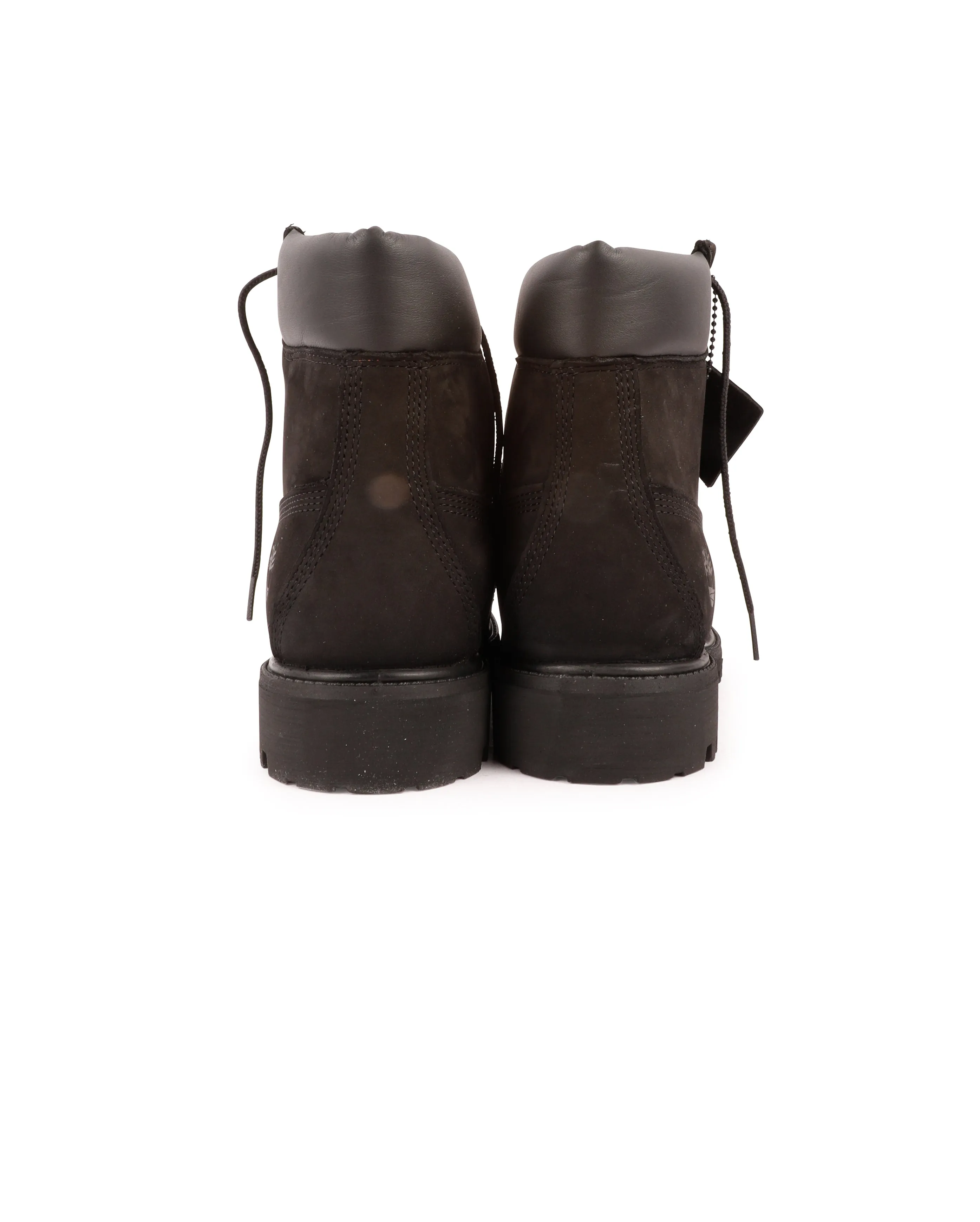 6 Inch Lace Waterproof Boots Black