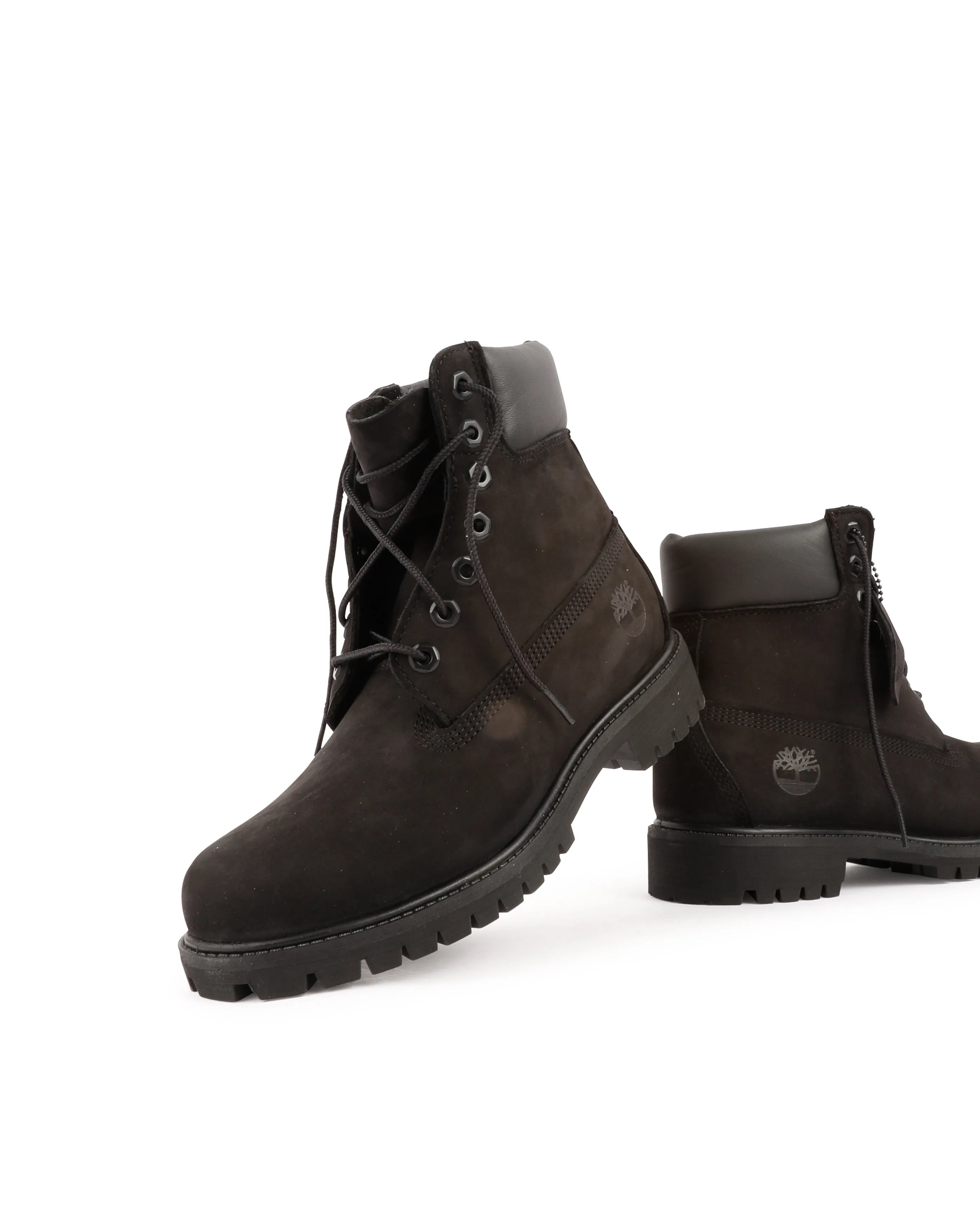 6 Inch Lace Waterproof Boots Black