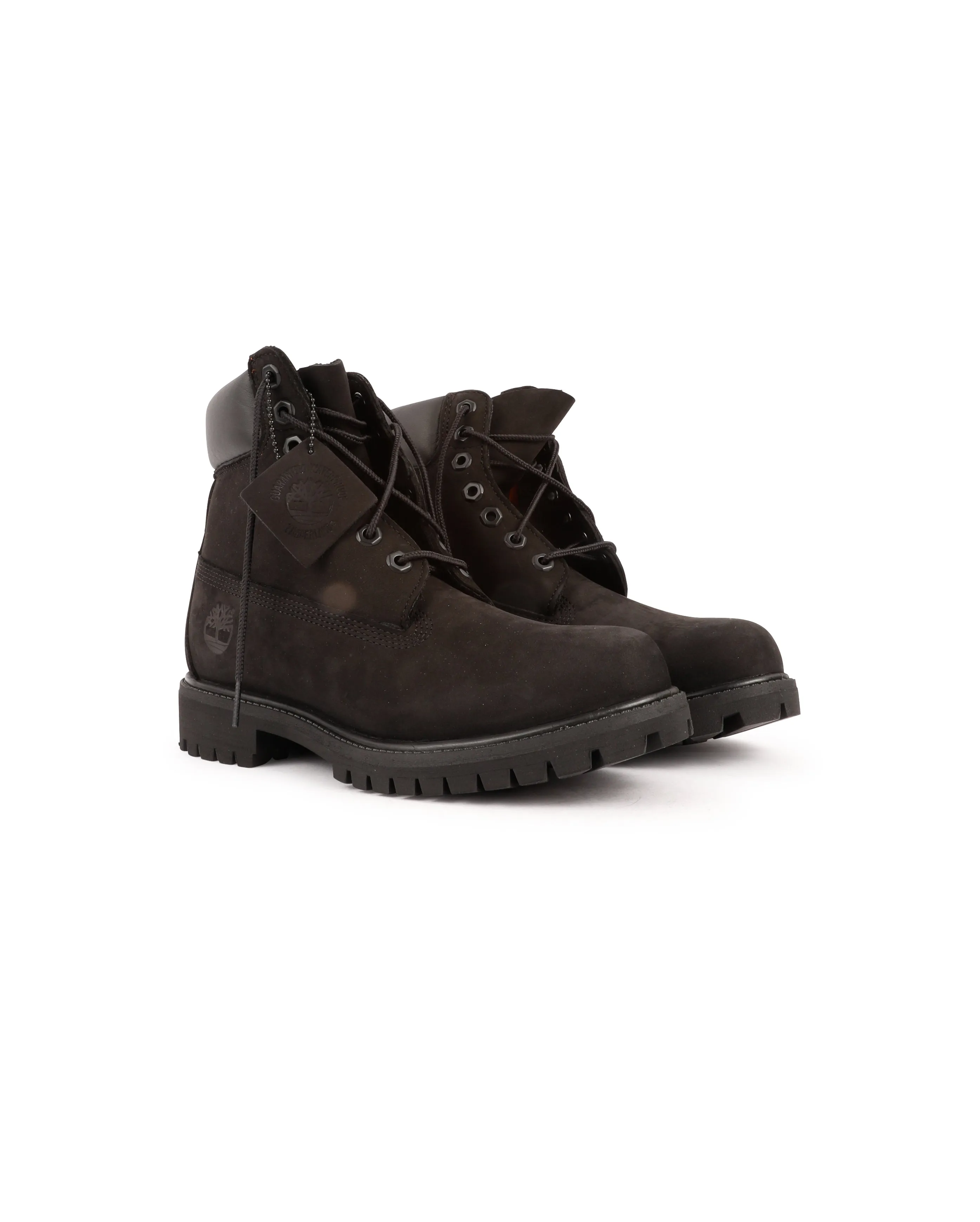 6 Inch Lace Waterproof Boots Black
