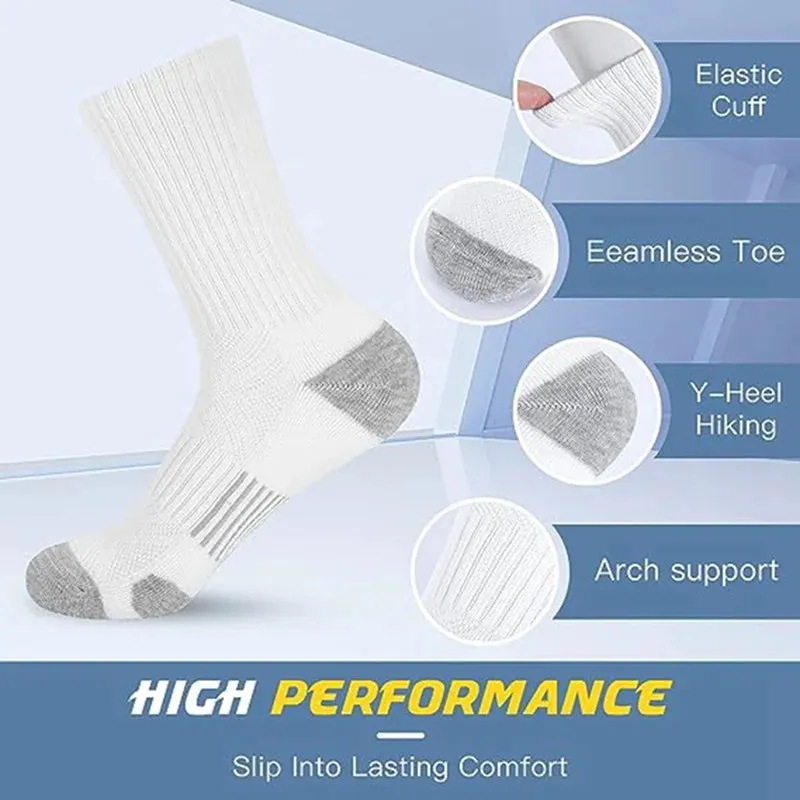 6 Pairs of High-Quality Comfortable Men's Outdoor Gym Socks