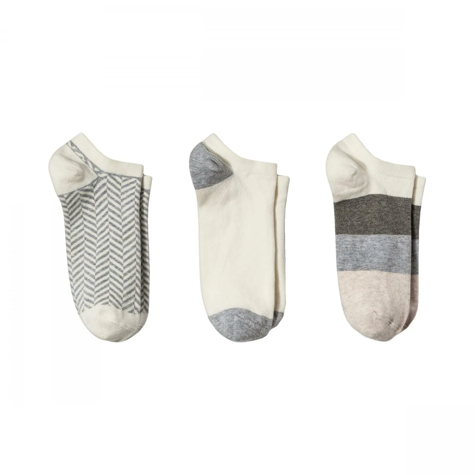 A New Day Women's Sporty Floral Low Cut Casual Socks 3 Pack