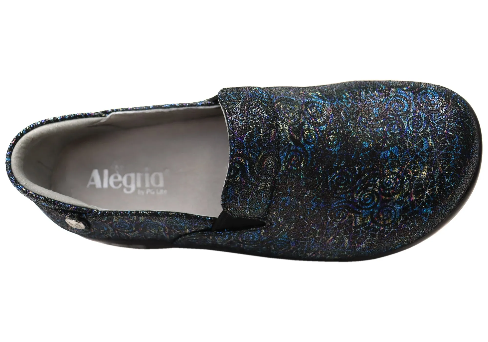 Alegria Keli Womens Leather Comfortable Slip On Shoes Soft Serve