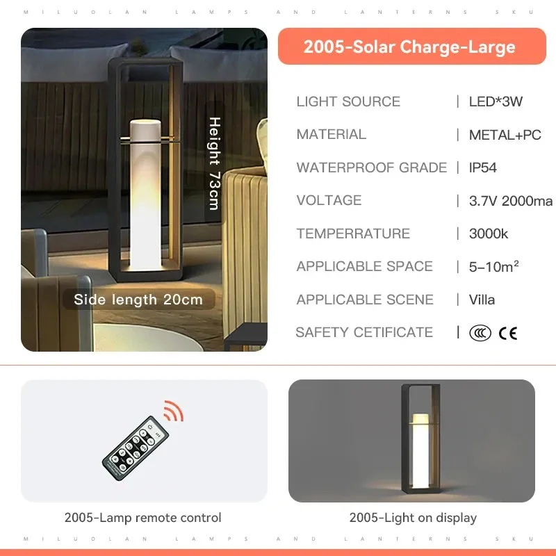 Alessa Portable Waterproof Lawn Solar LED Lamp