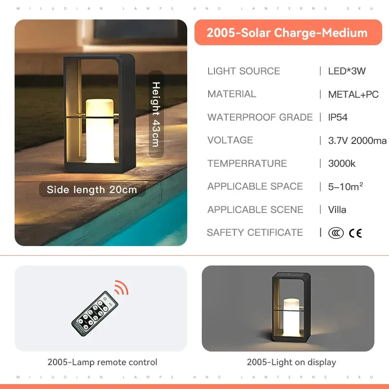 Alessa Portable Waterproof Lawn Solar LED Lamp