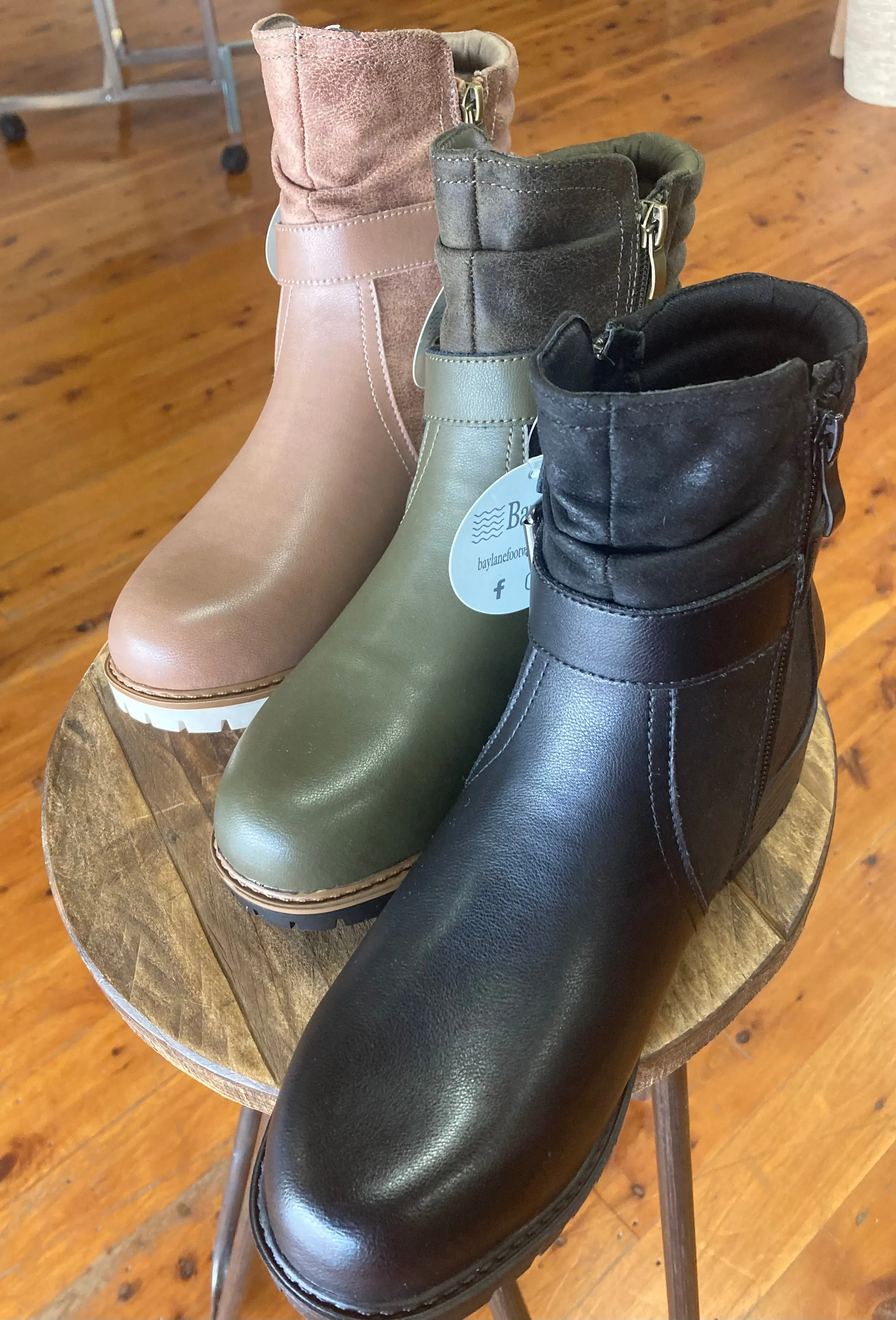Alpha Black Leather Ankle Boot - Bay Lane