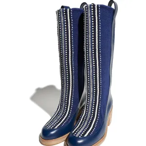 Amambaih Paris Julia Fabric Boot in Night