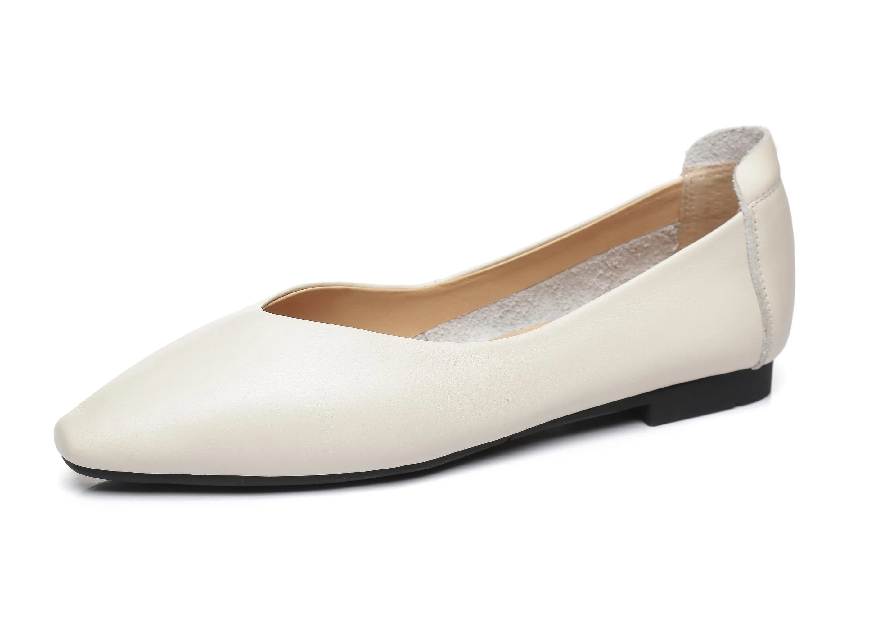 Australian Shepherd® Everly Leather Pointed Toe Ballet Flats