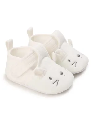 Baby Cartoon Embroidery Hook-and-loop Fastener Flats FD