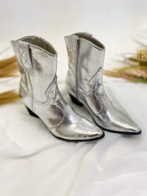 Bambi Silver Boots