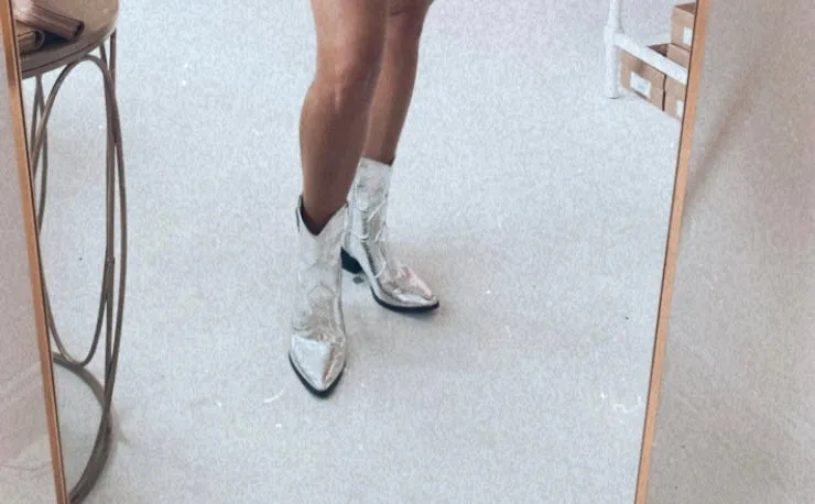Bambi Silver Boots