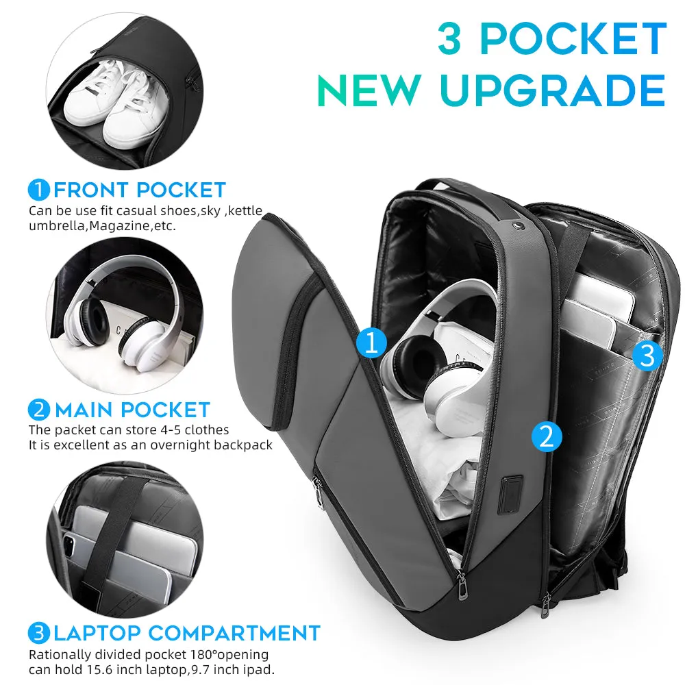 BANGE  Business Waterproof Backpack Suitable for 15.6inch Laptop Backpack with USB charging