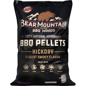 BEAR MOUNTAIN BBQ PREMIUM WOODS 20LB HICKORY WOOD PELLET