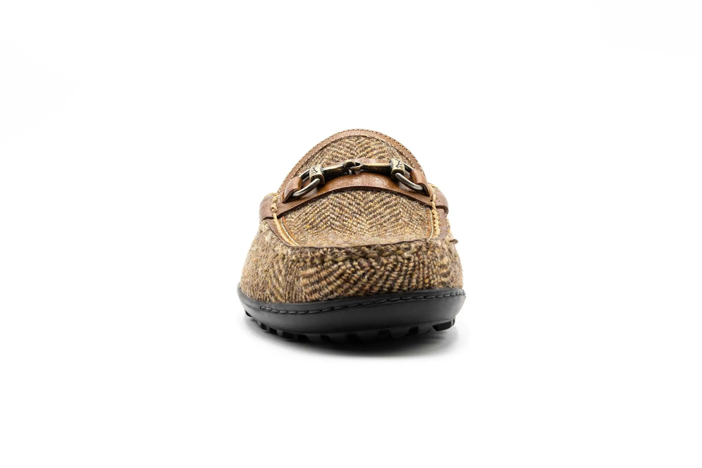Bill Horse Bit Loafer in Herringbone Tweed