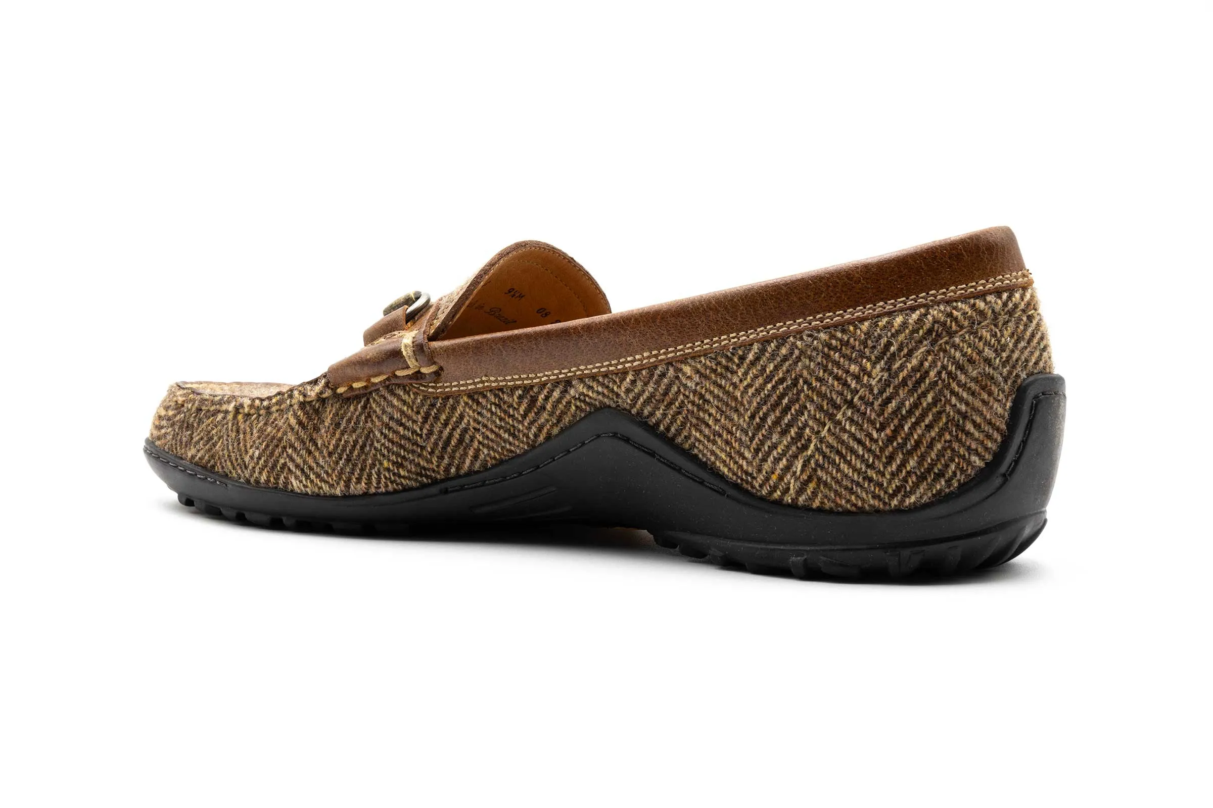Bill Horse Bit Loafer in Herringbone Tweed