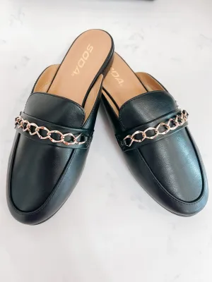 Black Mule Slides