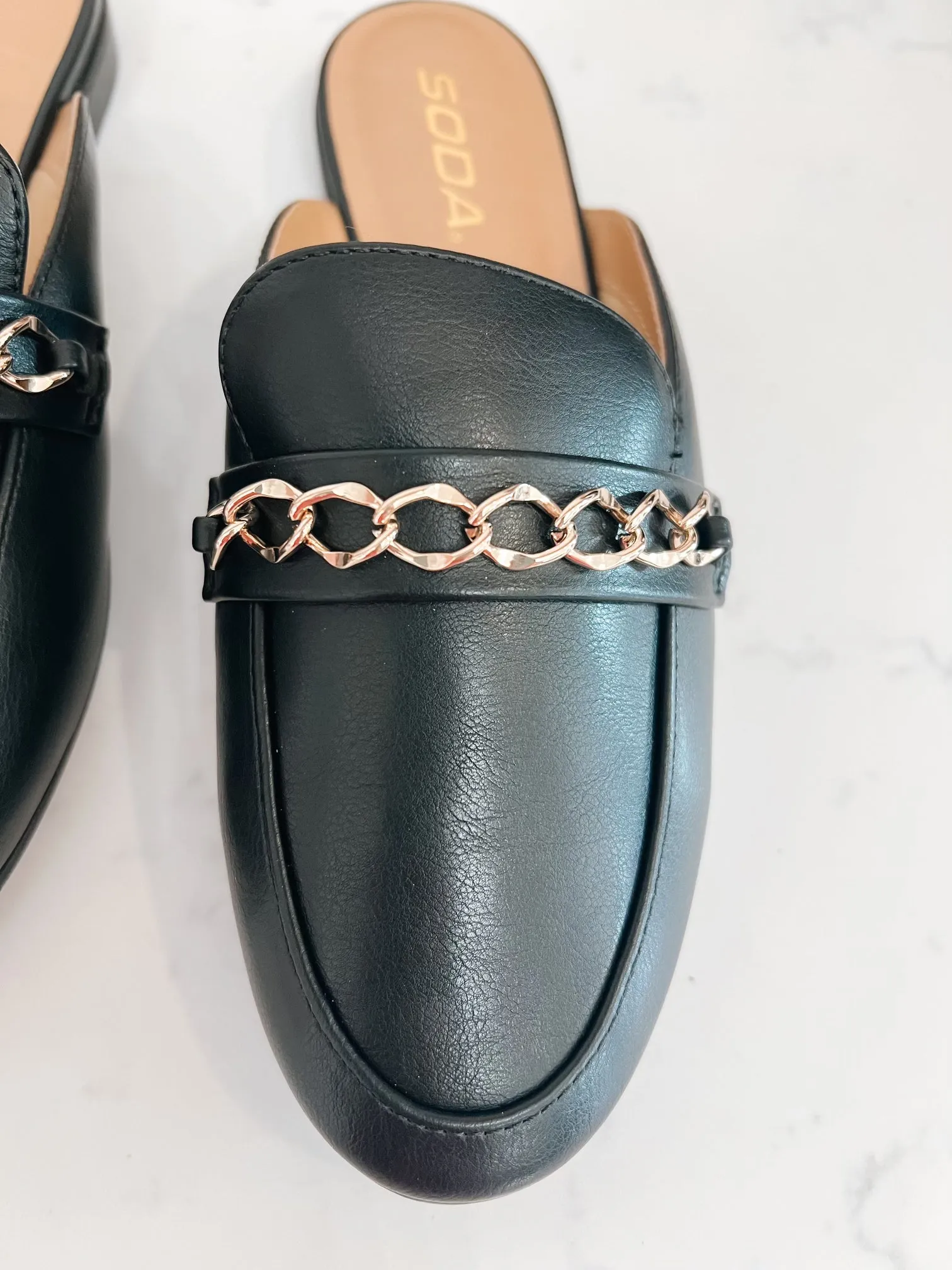 Black Mule Slides