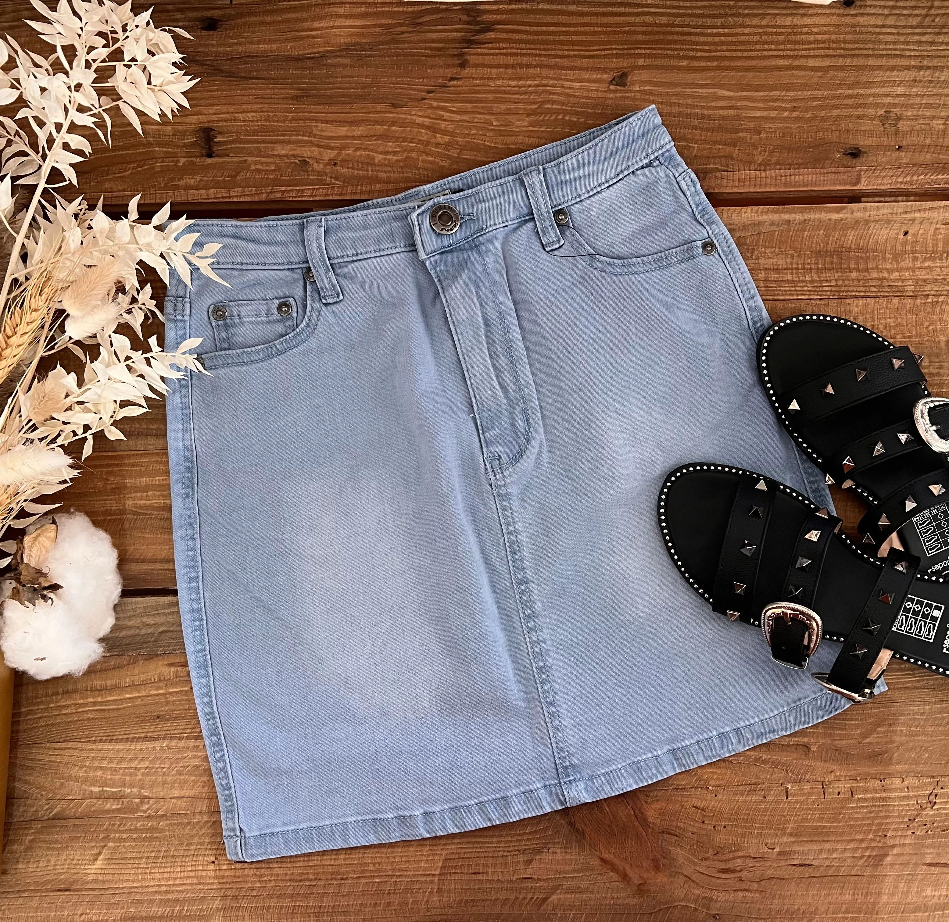 Black Studded Slides