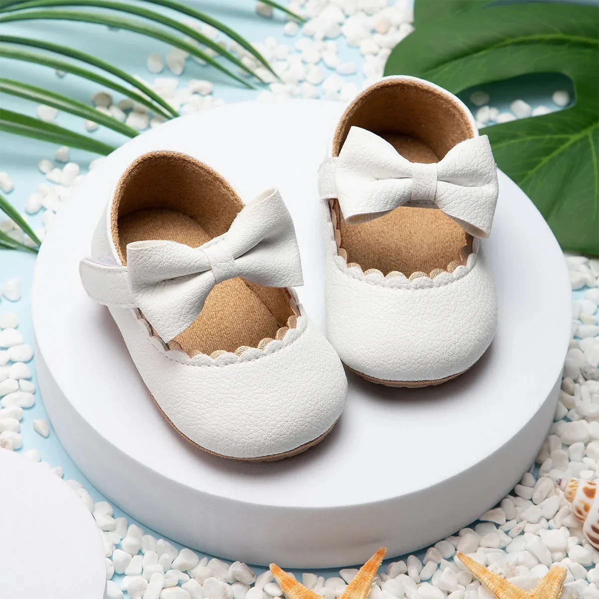 Bowed Scalloped Dress Shoes