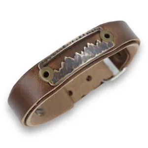 Bronze -- Tectonic Rush outdoor bracelet -- skinny