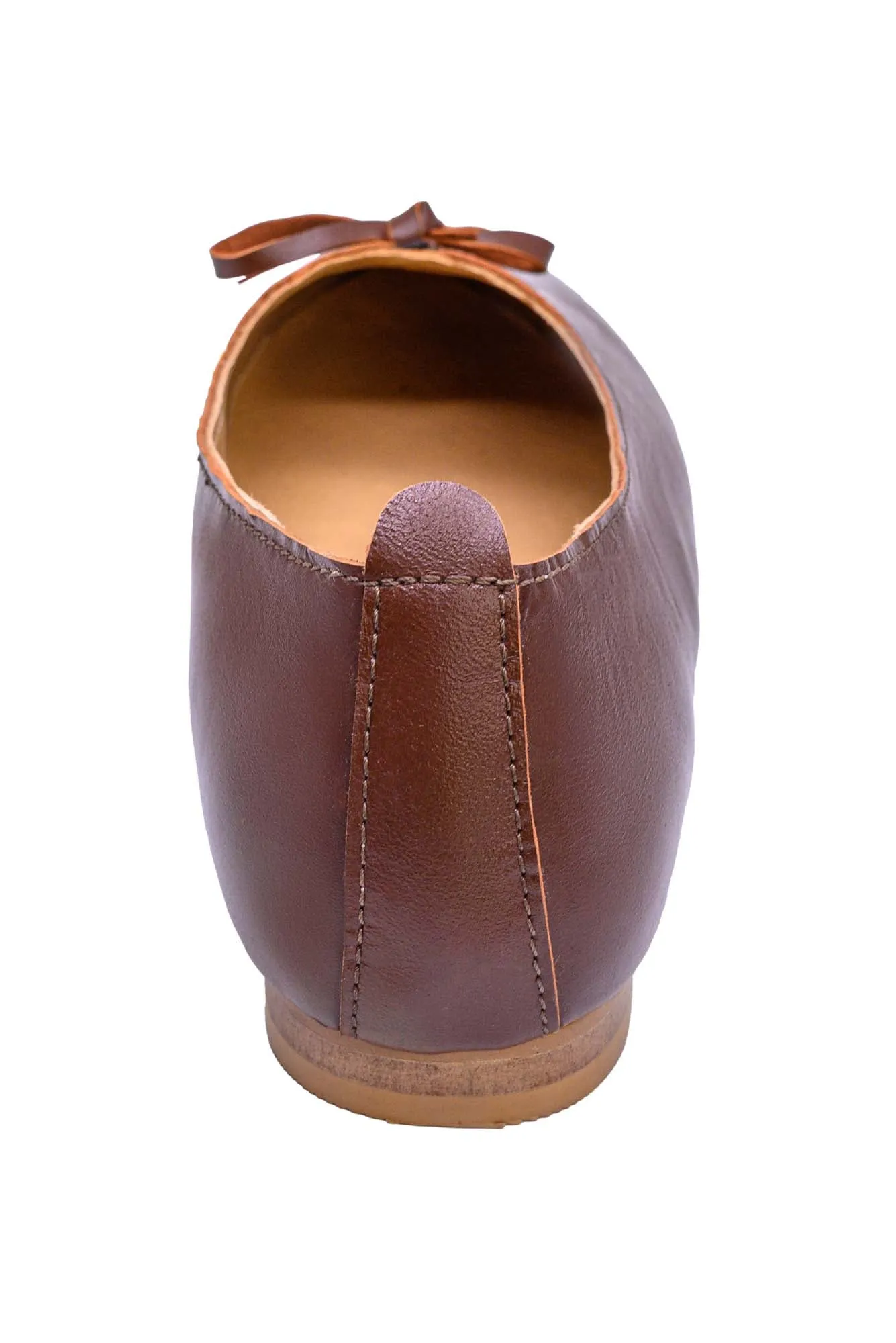 Brown Leather Loafer With  Lace