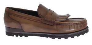 Brown Leather Loafers Casual Dress Shoes