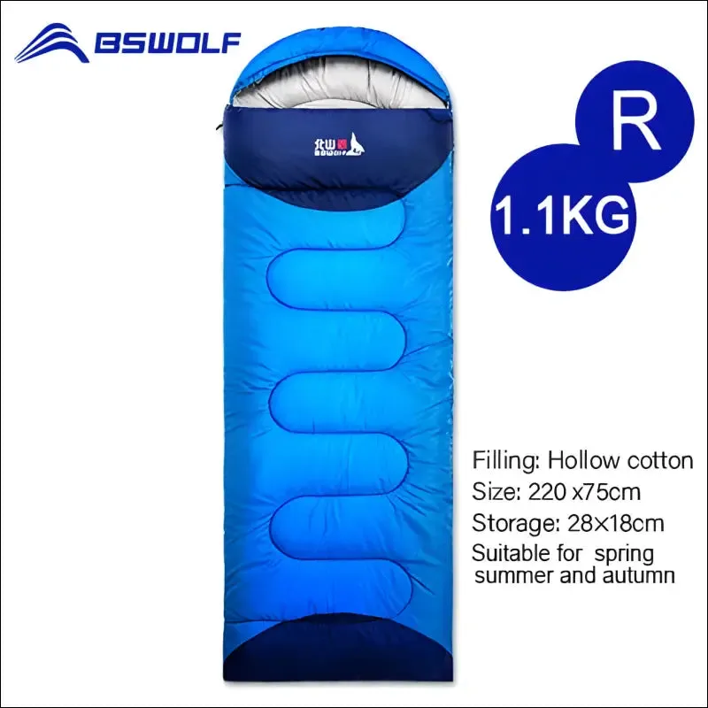 Bswolf ultralight waterproof 4 season envelope sleeping bag for camping