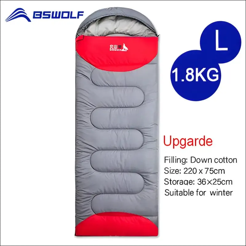 Bswolf ultralight waterproof 4 season envelope sleeping bag for camping