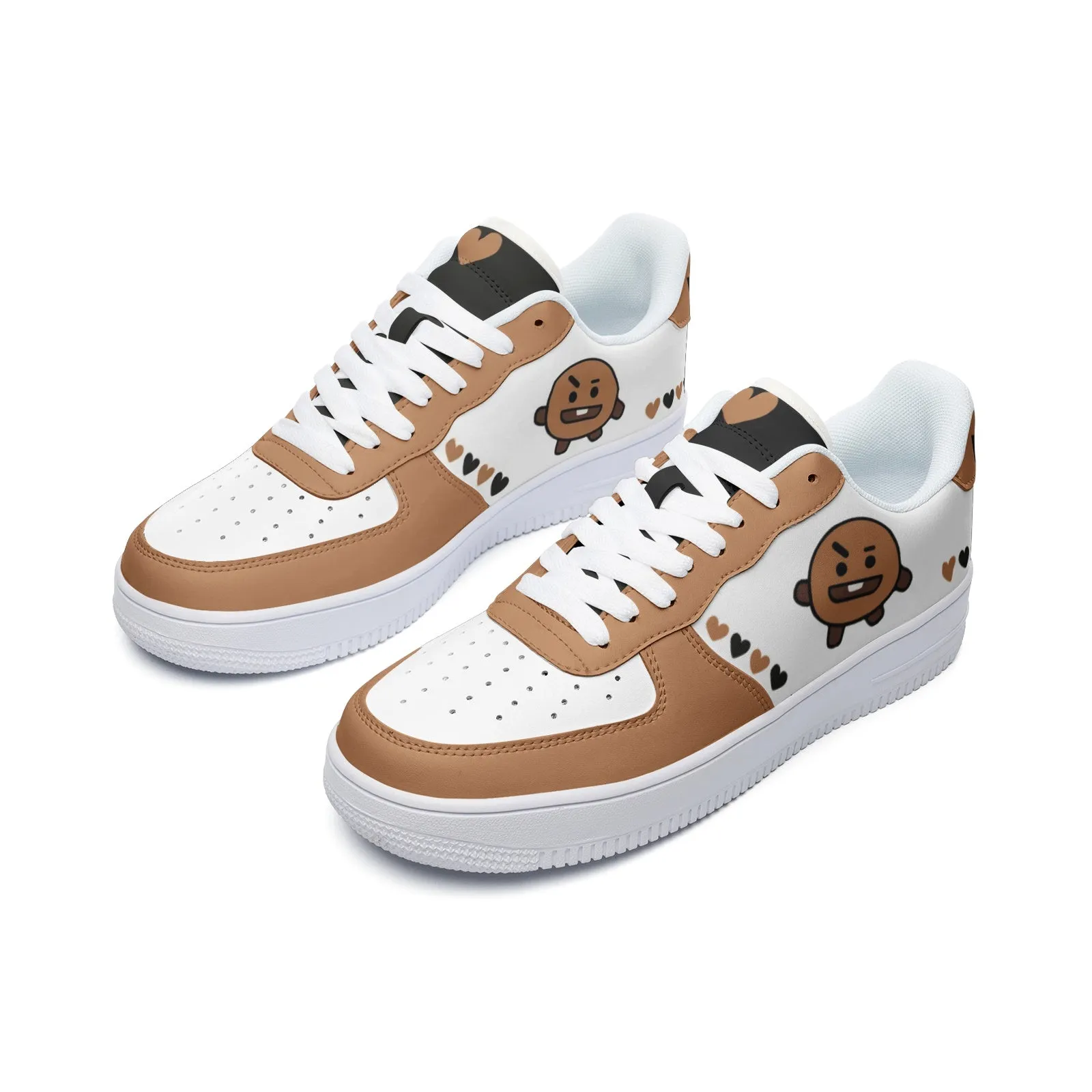 BT21 Shooky Unisex Low Top Leather Sneakers