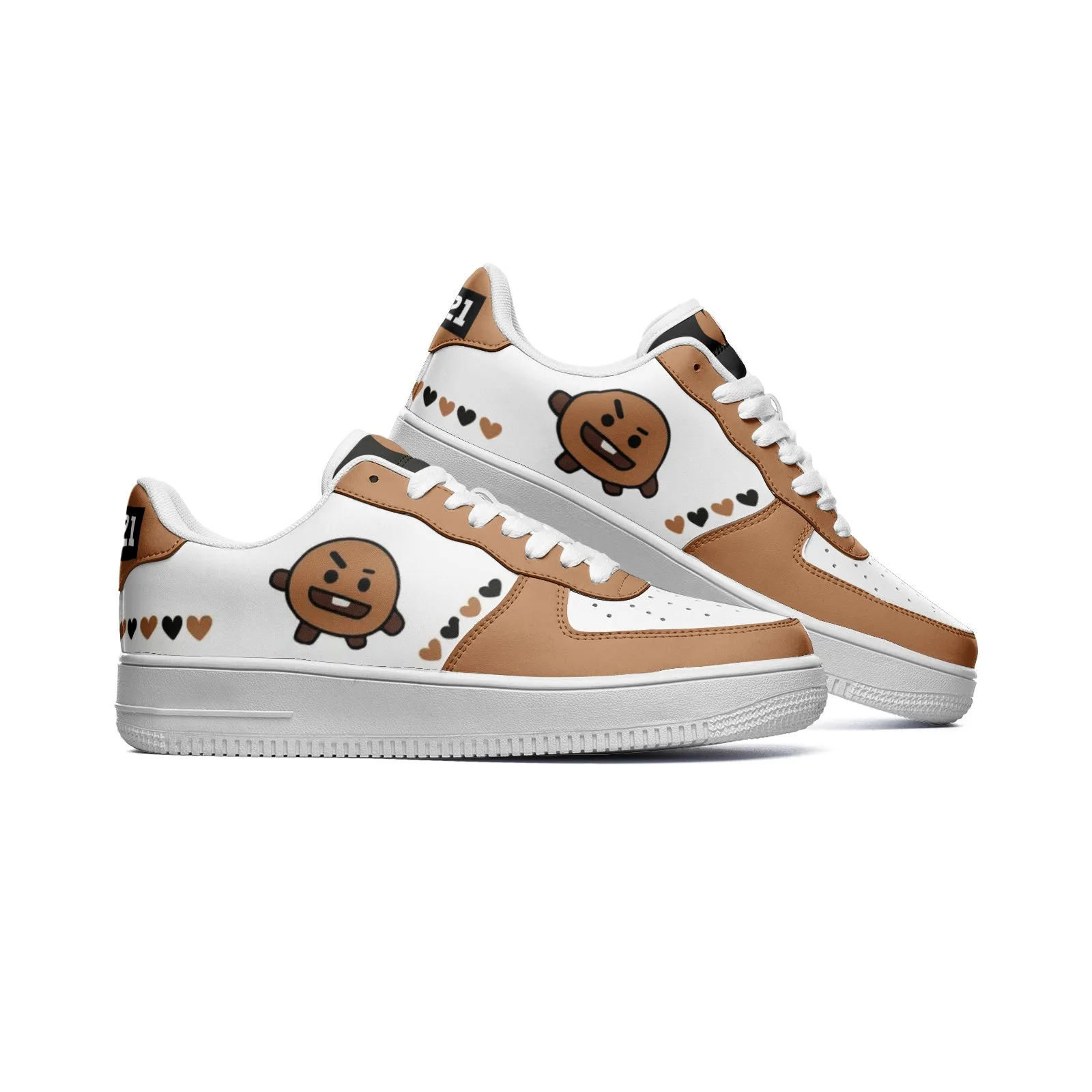 BT21 Shooky Unisex Low Top Leather Sneakers