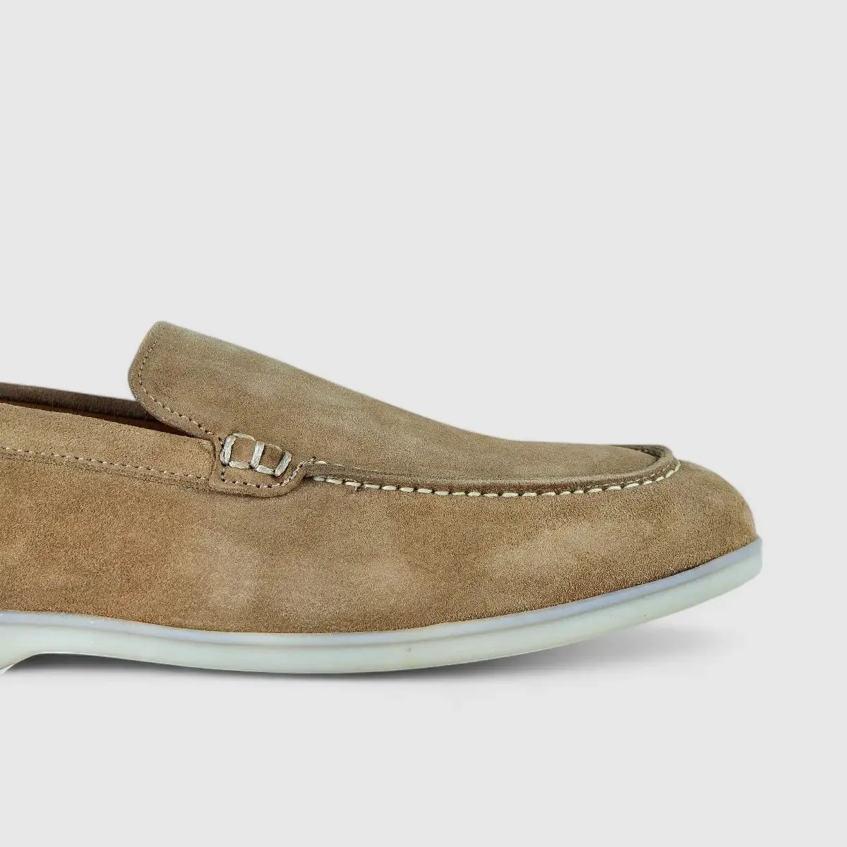 Bulletti Leather Nubuck Slip On Loro Beige Suede