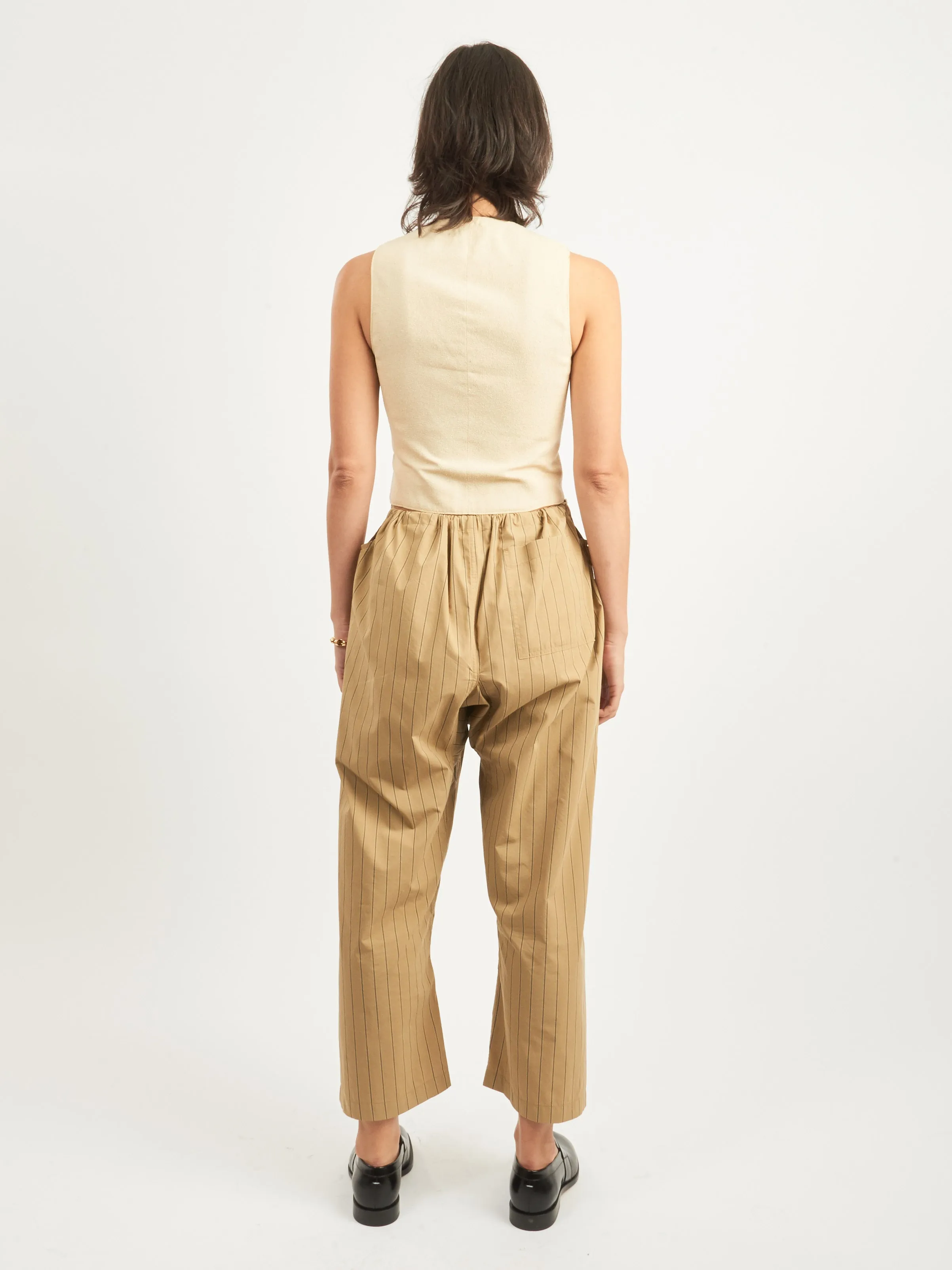 Camel/Black Stripe Lou Pant