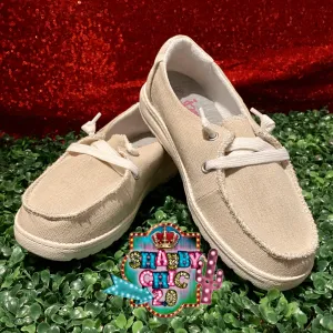Carter Natural Multi Linen Slip on Shoes