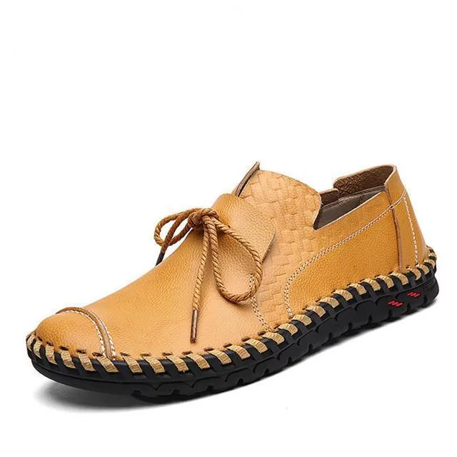 Casual Handmade Genuine Leather Men's Soft Flats