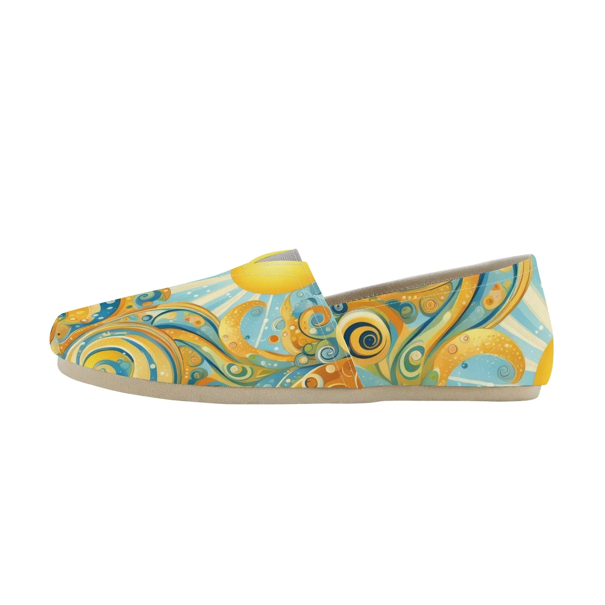 Cheerful Sun Womens Casual Slip On Shoes