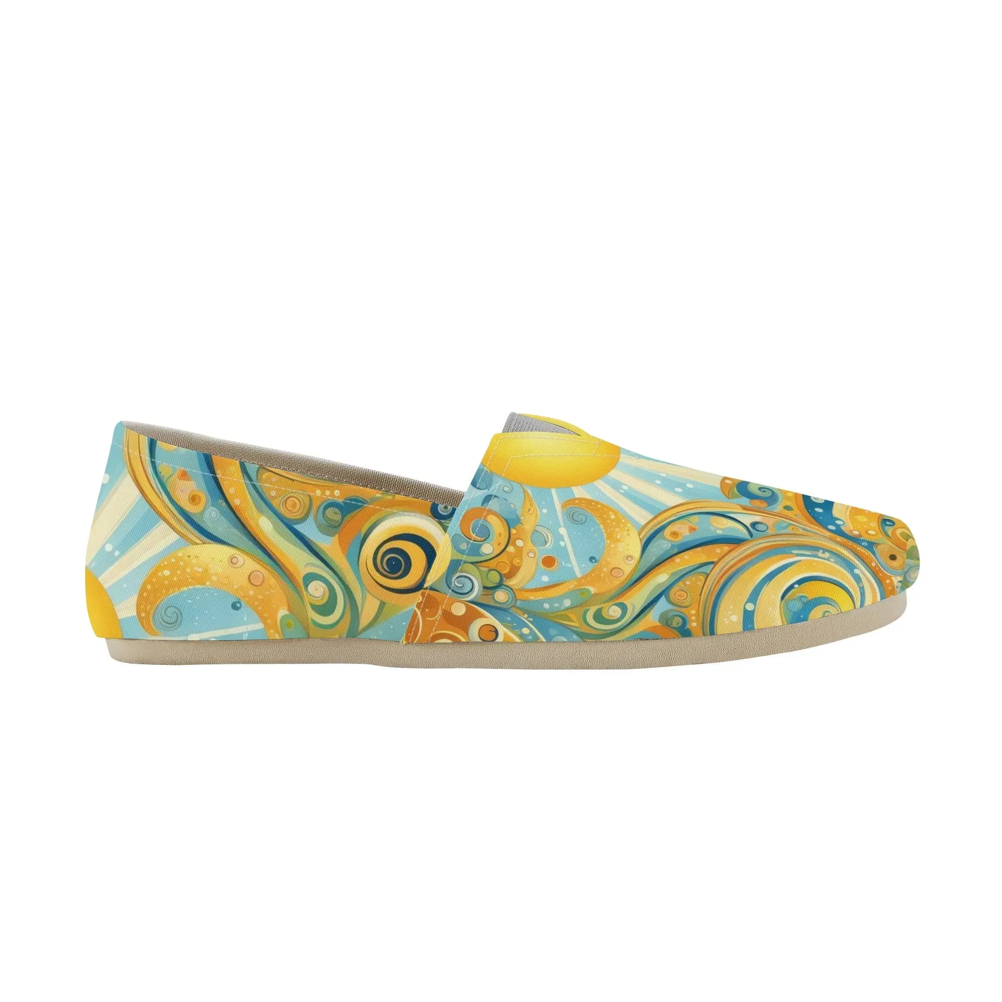 Cheerful Sun Womens Casual Slip On Shoes