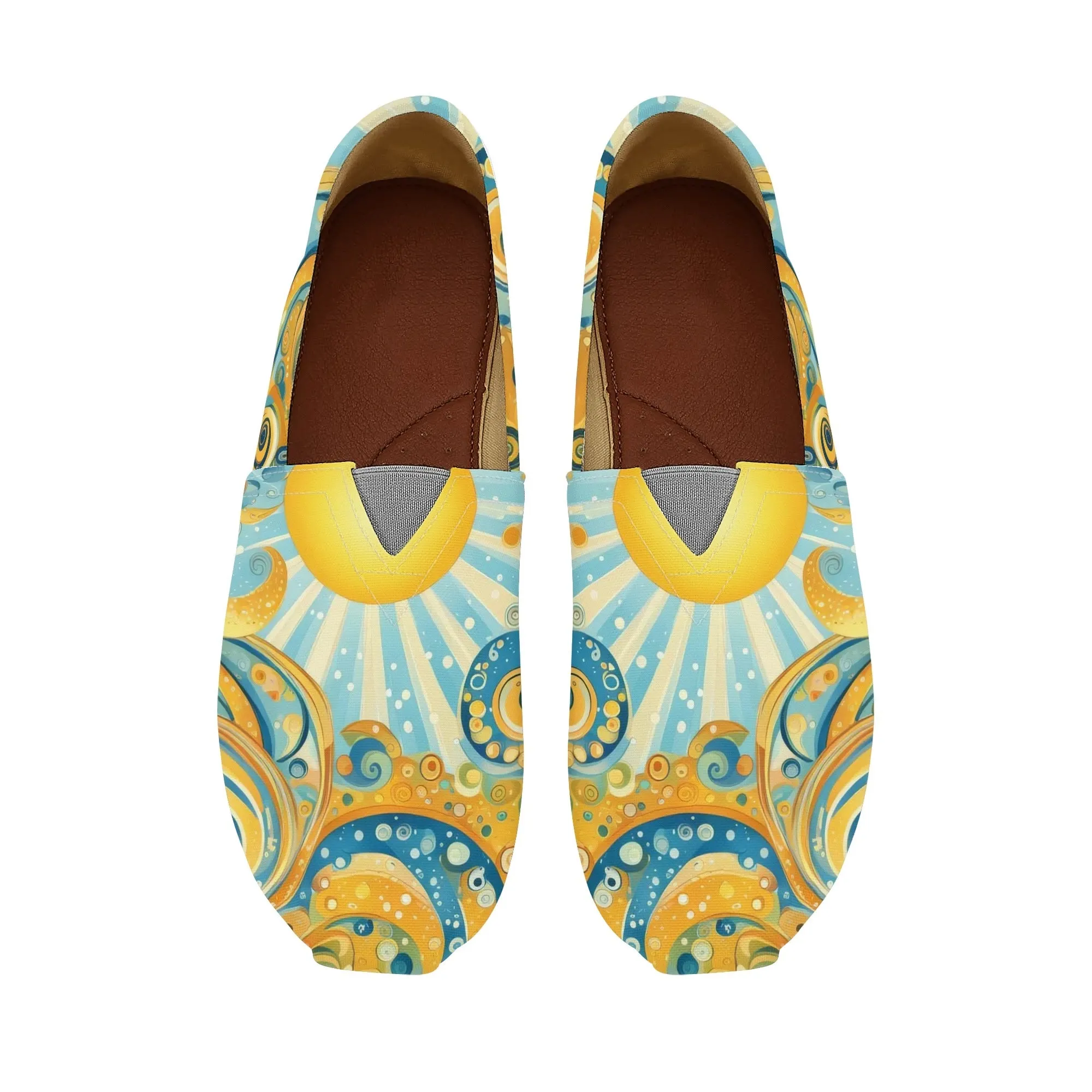 Cheerful Sun Womens Casual Slip On Shoes