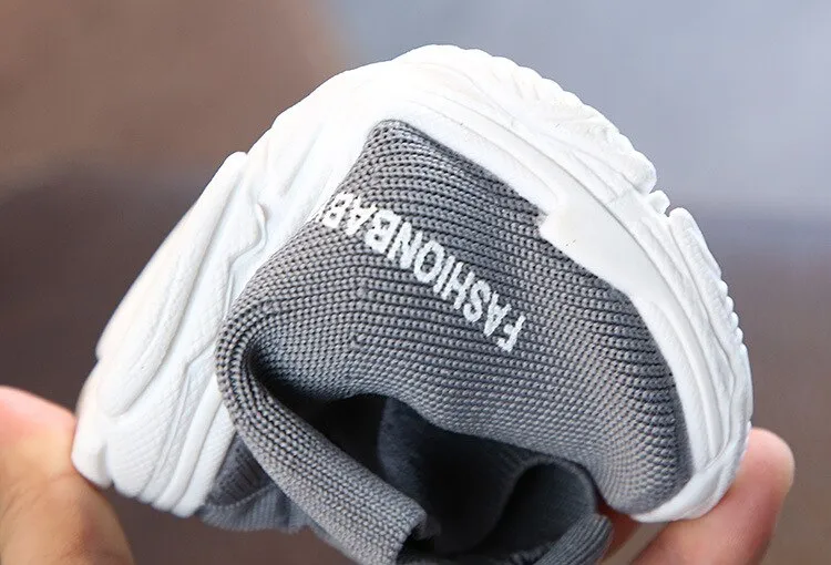 Children Casual Shoes Slip-on Breathable Kids Socks Shoes Non-slip