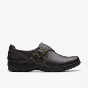 Clarks Womens Carleigh Jazz Chocolate Leather 26179505