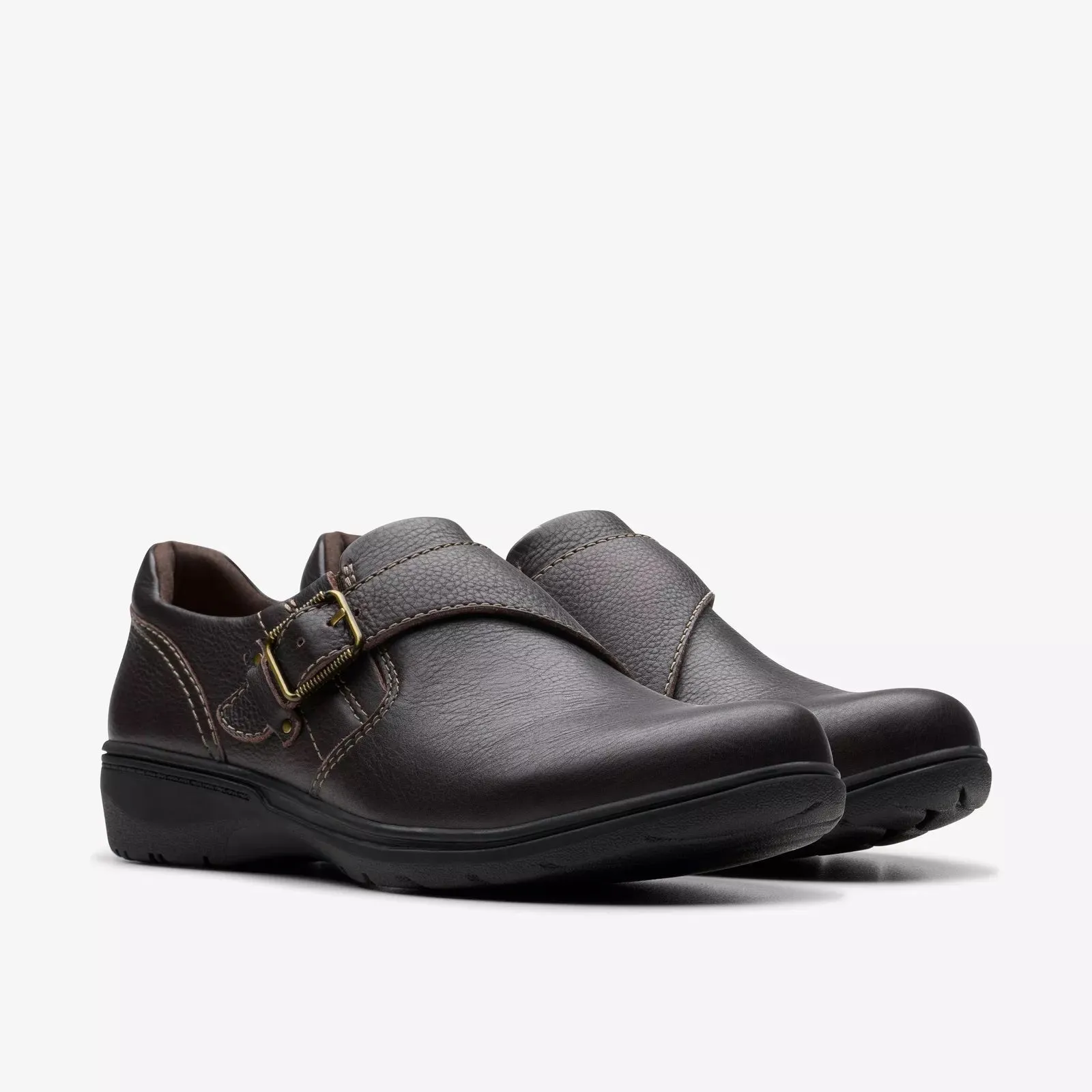 Clarks Womens Carleigh Jazz Chocolate Leather 26179505
