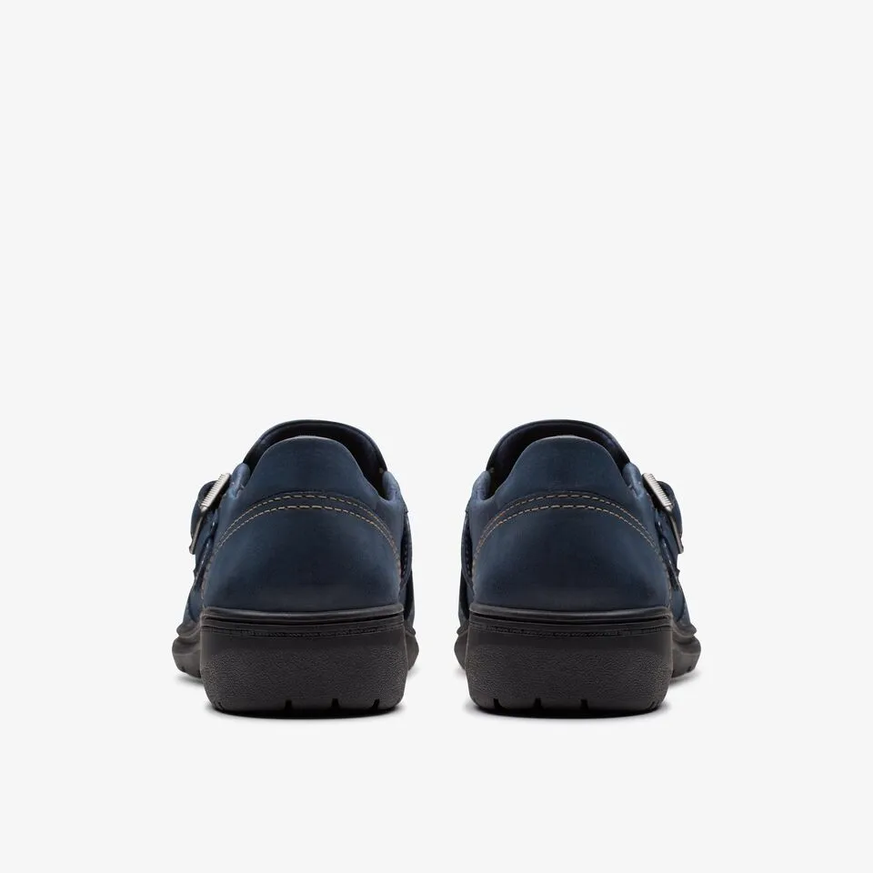 Clarks Womens Carleigh Jazz Navy Nubuck